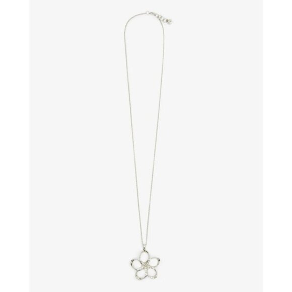 💕TED BAKER💕 Bedelie Crystal Blossom Pendant Necklace Silver NWT - Picture 4 of 10